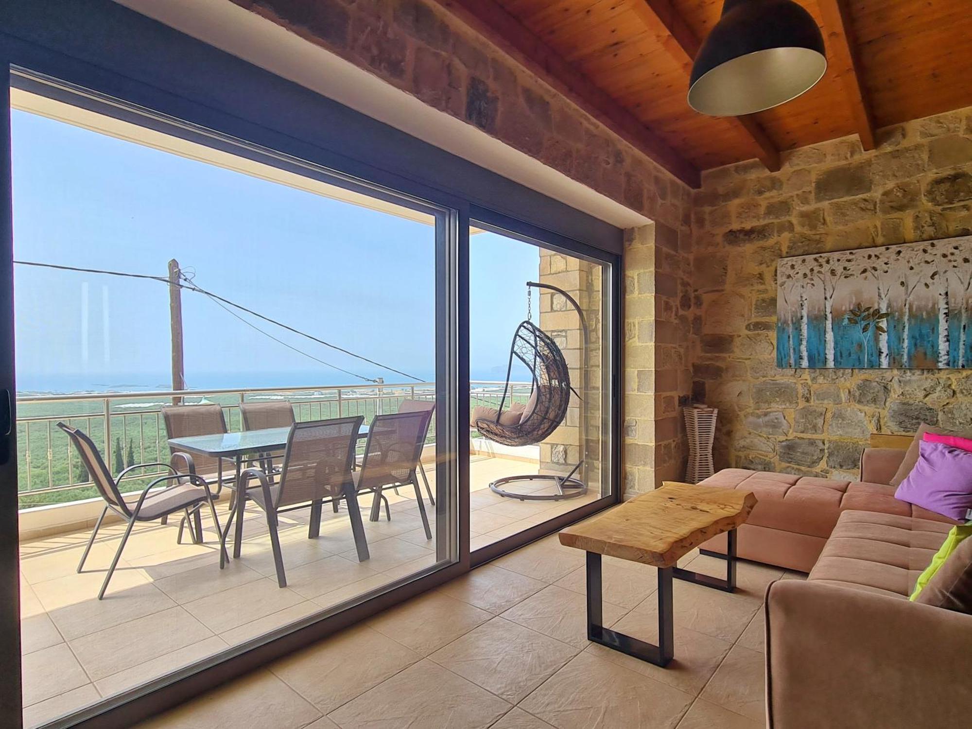 New Villa Kalimera, View To Falasarna Beach Platanos  Luaran gambar